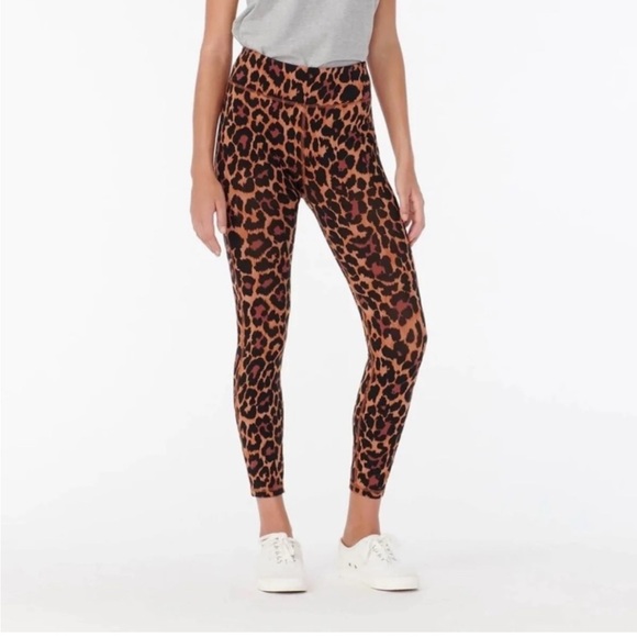 J. Crew Pants - NWT J. Crew High Rise Weekend Leopard Print Legging Size Small